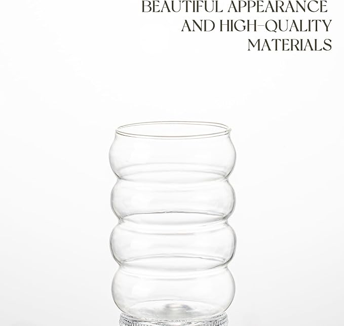KEMORELA 2PCS Wave Bubble Beverage Glasses - Image 4