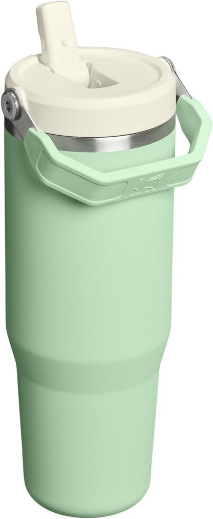 STANLEY IceFlow 2.0 Flip Straw Tumbler, 30 oz, Pistachio | Easy Carry Handle | - Image 3