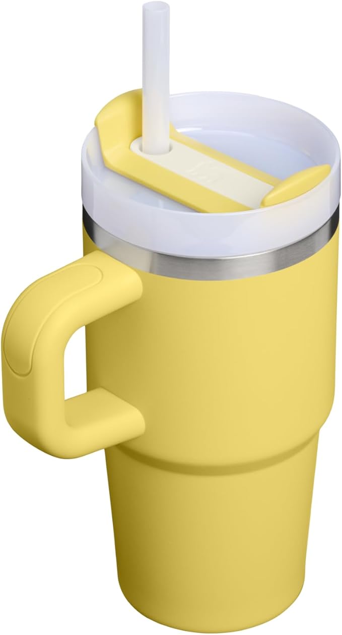 STANLEY Quencher H2.0 Flow State Tumbler, 20 oz, Daffodil | Handle and Straw | - Image 3