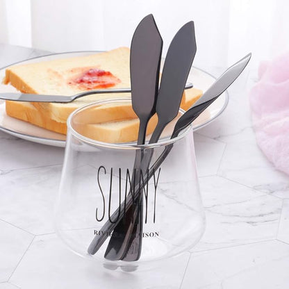 Buyer Star Cheese Butter Knife, Stainless Steel 18/10 6" Mini Desert Knives - Image 2