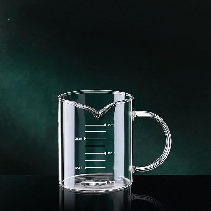 Glass Measuring Cup with V-Shaped Spout, High Borosilicate Glass, Easy-Read - Image 2