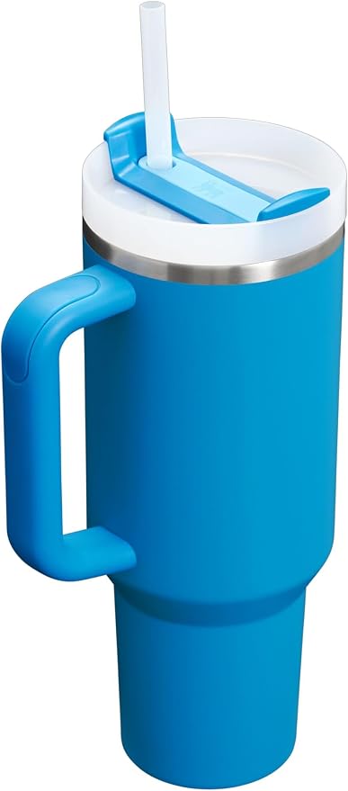STANLEY Quencher H2.0 Flow State Tumbler, 40 oz, Azure | Handle and Straw | - Image 3