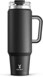 Meoky 40 oz Tumbler with Handle and Straw, Insulated Tumbler with Lid and Straw by MEOKY