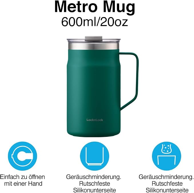 LocknLock Metro Mug Premium 18/8 Stainless Steel Double Wall Insulated - Image 4
