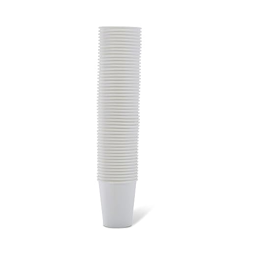 Amazon Basics Disposable Compostable Paper Coffee Cups - Image 2