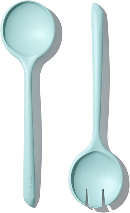 Salad Servers - Spoon and Fork Serving Set, Certified Recycled Food-Safe Plastic by Unknown