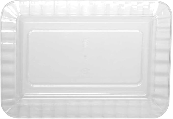 Party Essentials Deluxe Quality Hard Plastic 5 x 7-Inch Rectangular Appetizer by PartyEssentials