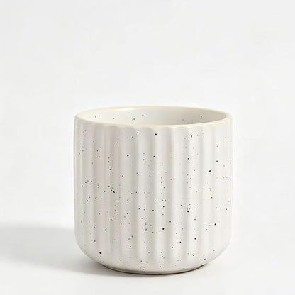 Vintage Ceramic Mug, Japanese Tea Cup 6oz Striped Cup No Handle Drinking Cup by Unknown