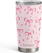 SANDJEST Bow Tumbler 20oz Stainless Steel Insulated, Travel Coffee Cup by SANDJEST