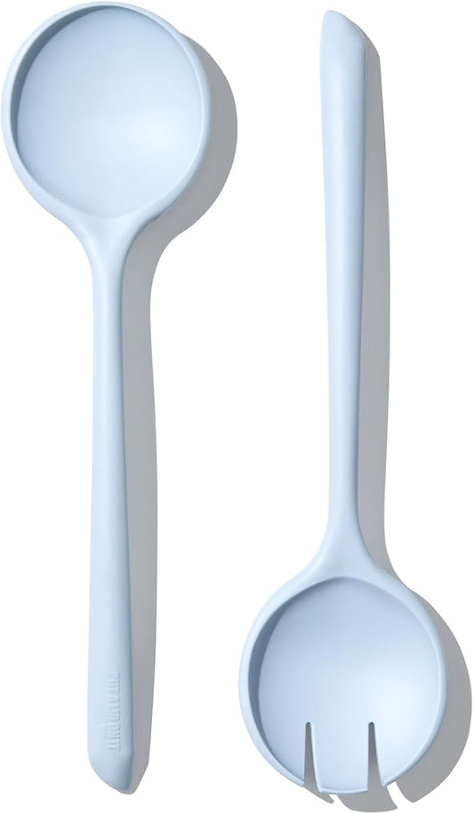 Salad Servers - Spoon and Fork Serving Set, Certified Recycled Food-Safe Plastic by Unknown