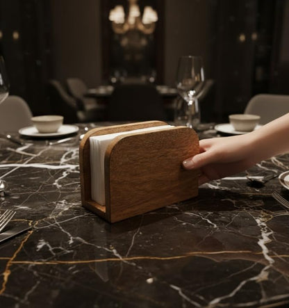 Premium Mango Wood Napkin Holder - Image 5