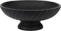Large Resin Pedestal Decorative Bowl - Modern Fruit Bowl for Kitchen Counter - Handicraft Bowls for Home Decor - Key Bowl for Entry Table,Matte Black