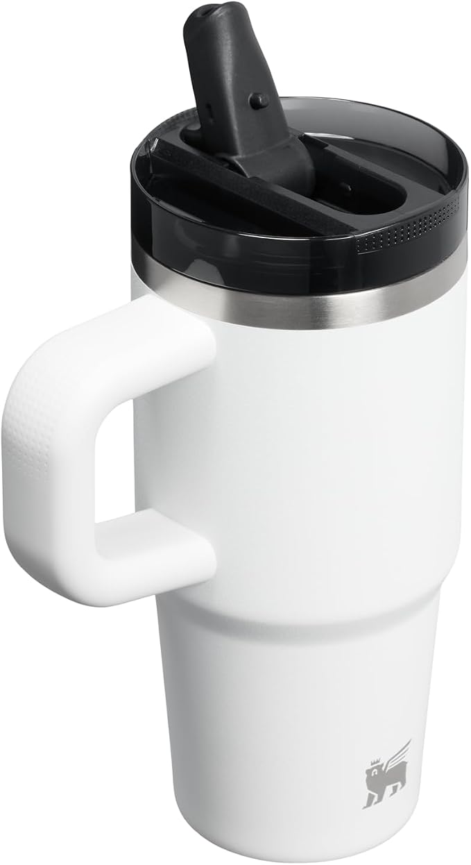 STANLEY Quencher ProTour Flipstraw Tumbler, 14 oz, Chalk | Built-In Straw & - Image 3
