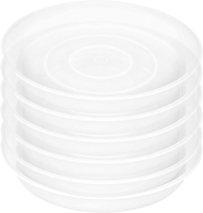 2 Pack of 10 inch Plant Saucer Gray, Heavy Duty Plastic Plant Saucer 10 inch - Image 8