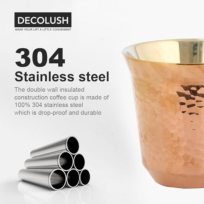 75mL Stainless Steel Espresso Cups - Image 3