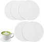 5-Pack White Silicone Coasters, Non-Slip Drink Coasters by Unknown