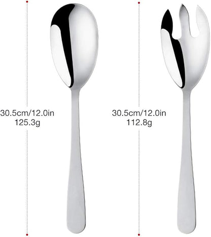 12 Inches Stainless Steel Salad Server Sets - Image 2