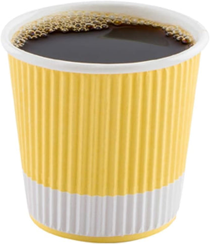 4 oz Light Yellow Paper Coffee Cup - Image 7