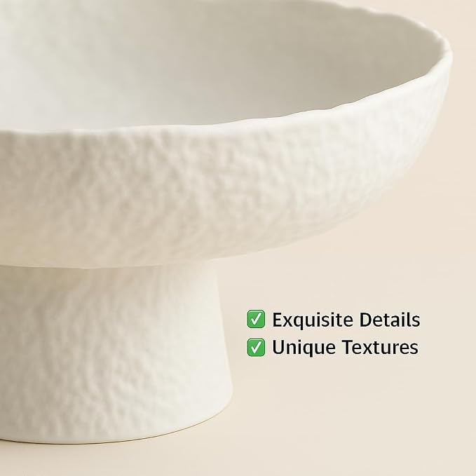 Decorative Fruit Bowls for kitchen decor Counter 10.4‘’, Large Modern Serving - Image 4
