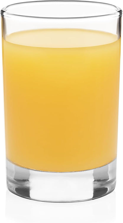 Libbey Fruit Juice Glasses, Heavy Base Glass Drinking Glasses Set of 8 by Libbey