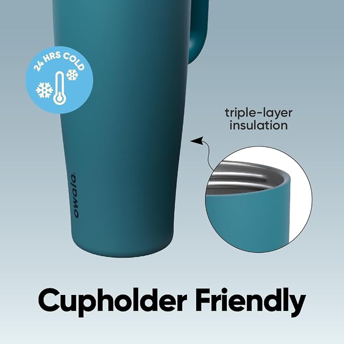 Owala FreeSip Tumbler Insulated Stainless Steel Water Bottle - Image 4
