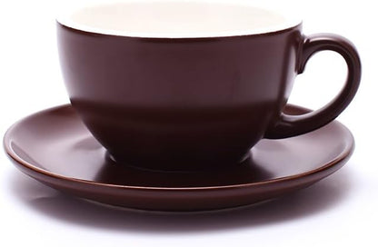 Coffeezone Double Espresso Coffee Cup and Saucer, Small Cappuccino and by Coffeezone