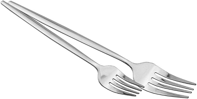 JASHII 20-Piece Stainless Steel Satin Finish Flatware Set, Shiny Silver - Image 3