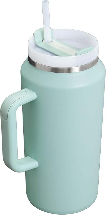 STANLEY Quencher H2.0 Flow State Tumbler, 64 oz, Seafoam | Handle and Straw | - Image 3
