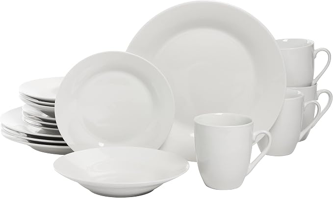 10 Strawberry Street Simply Round 16 Piece Dinnerware Set by 10StrawberryStreet