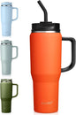 EALGRO 40 oz Tumbler with Handle, Insulated Tumblers with Lid and Straw | by EALGRO