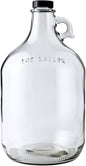 FastRack Glass Water Bottle Includes 38 mm Polyseal Cap, 1 gallon Capacity by FASTRACK