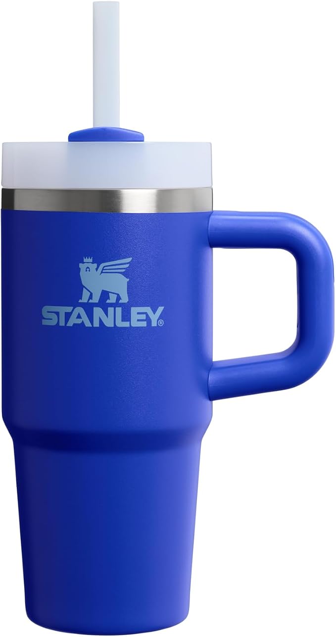 STANLEY Quencher H2.0 Flow State Tumbler, 14 oz, Cobalt | Handle and Straw | by Unknown