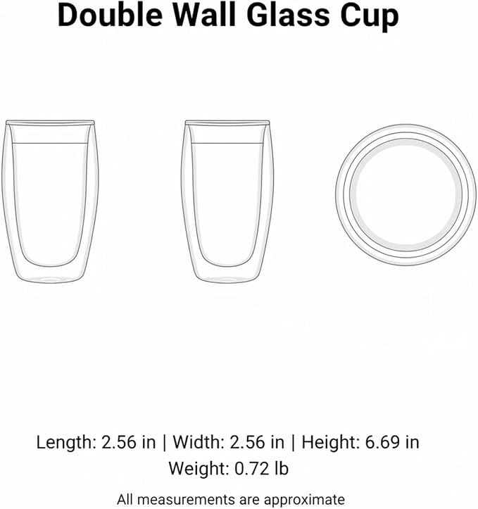 Double Wall Borosilicate Glass Mug - Image 7