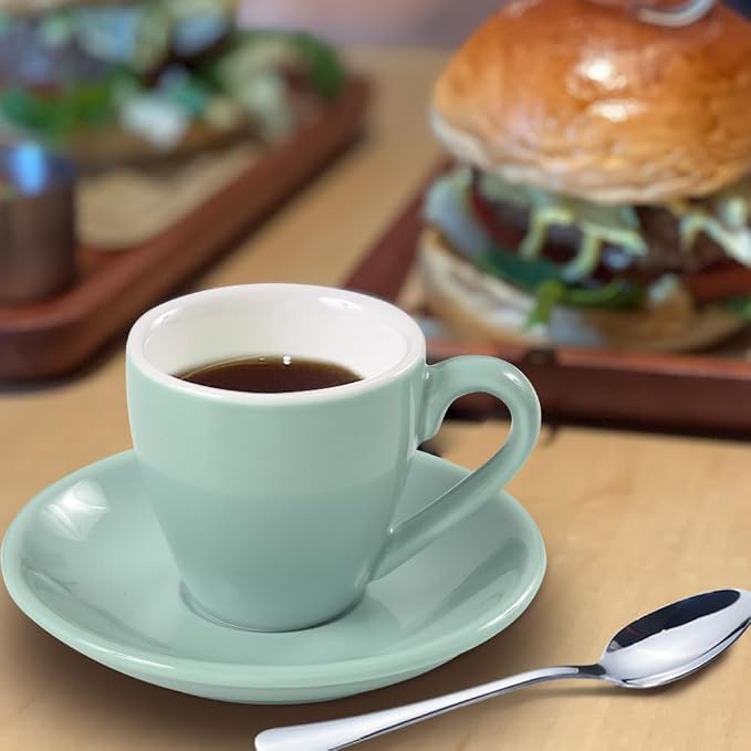 homEdge Porcelain Espresso Shot Cup Set - 80 ml / 2.67 oz - Image 6