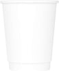 Karat 8 oz Double-Wall Insulated Coffee Cup White Disposable Paper Hot Cup by Karat