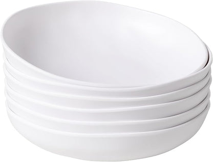 Melamine Pasta Bowl Set, Large 9'' and 40 OZ Salad Bowls Set, Shatterproof by ZAROCRUS