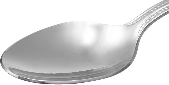 Amazon Basics Stainless Steel Dishwasher Safe Dinner Spoons - Image 2