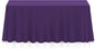 Lann's Linens 90 x 156 Inch Rectangular Tablecloth, Washable Polyester Fabric Table Cloth for Dining Tables, Parties, Restaurants, Weddings - Purple