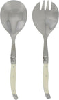 Laguiole Connoisseur Faux Ivory Salad Servers, 2 Piece Set by FrenchHomeLaguiole