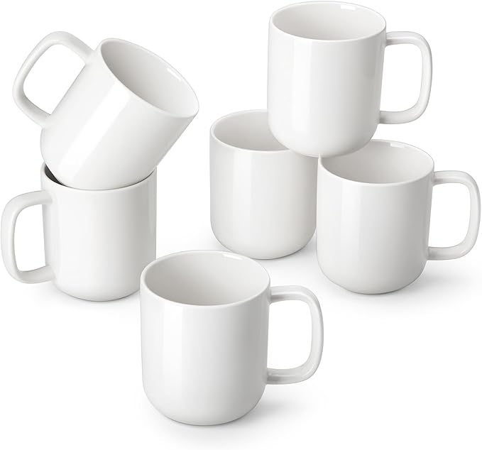 vancasso Porcelain Coffee Mugs Set, 12 oz Ceramic Coffee Cups by vancasso