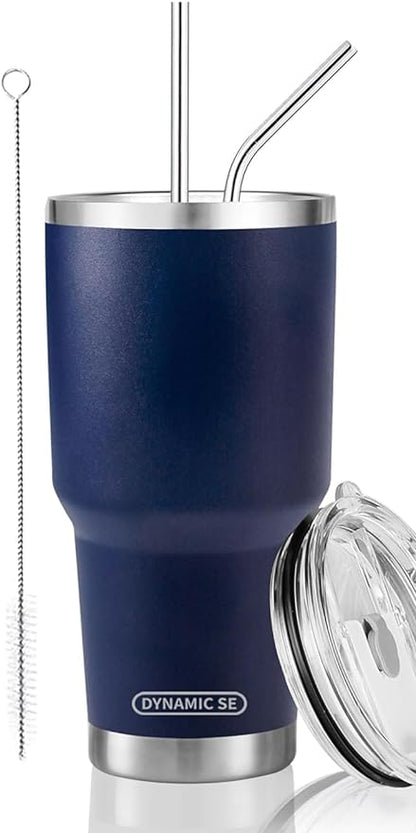 D·S 30 oz Navy Tumbler Double Wall Vacuum Insulated Travel Coffee Mug | Double by D%C2%B7STUMBLER