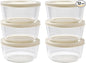 12-Piece Glass Food Storage Containers Set | 2-Cup, Leakproof | Microwave by DuraLiving