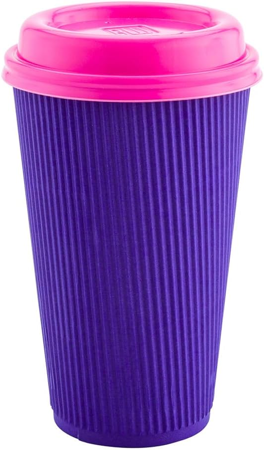 Restaurantware 16 Ounce Ripple Wall Disposable Coffee Cups, 500 Insulated Royal - Image 13