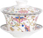 Chinese Gaiwan Tea Cup, Asian Traditional Porcelain Kungfu Handleless Tea Cup by Unknown