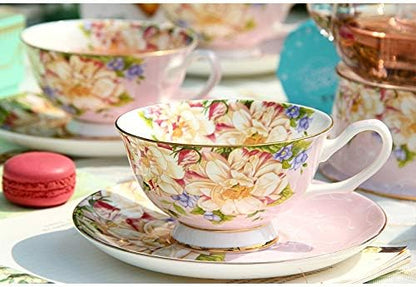 Vintage Ceramic Teacup, Elegant Coffee Cup - Image 5