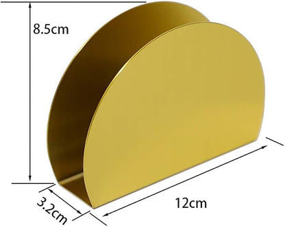 Semicircle Stainless Steel Napkin Holder Tissue Dispenser Napkin Case - Image 3
