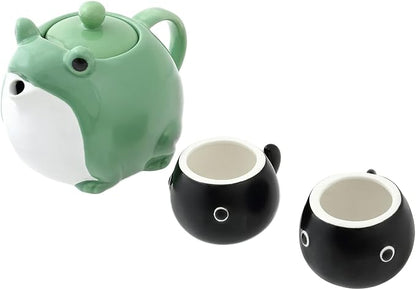 Frog Teapot & Cup Set, Japanese Tea Service - Image 5