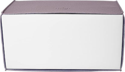 Carrotez Tissue Box Cover, [Refined] Modern PU Leather Rectangular Tissue Box Holder - Decorative Holder/Organizer for Bathroom Vanity Countertop, Night Stands, Office Desk 9.5"X5"X5" - Lavender