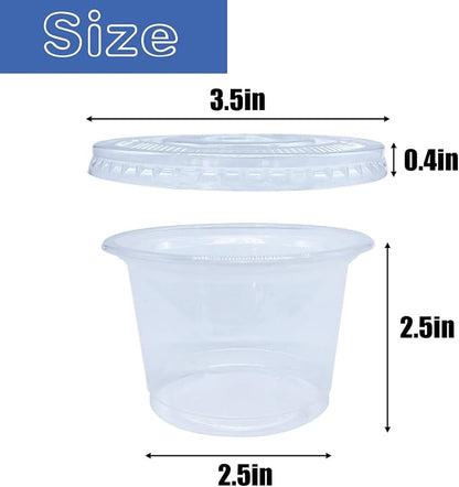Qinsihwn 50 Pack 8 OZ Disposable Plastic Cups - Image 2