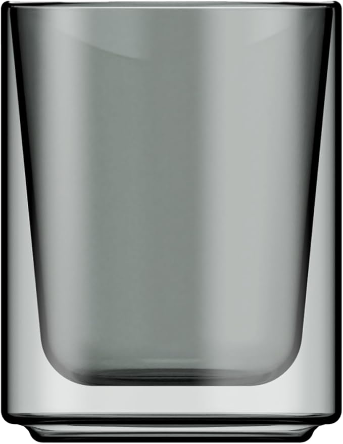 Terra Kaffe Fog Mezzo 8 oz Double-Walled Coffee Glass – Borosilicate Thermal by TerraKaffe